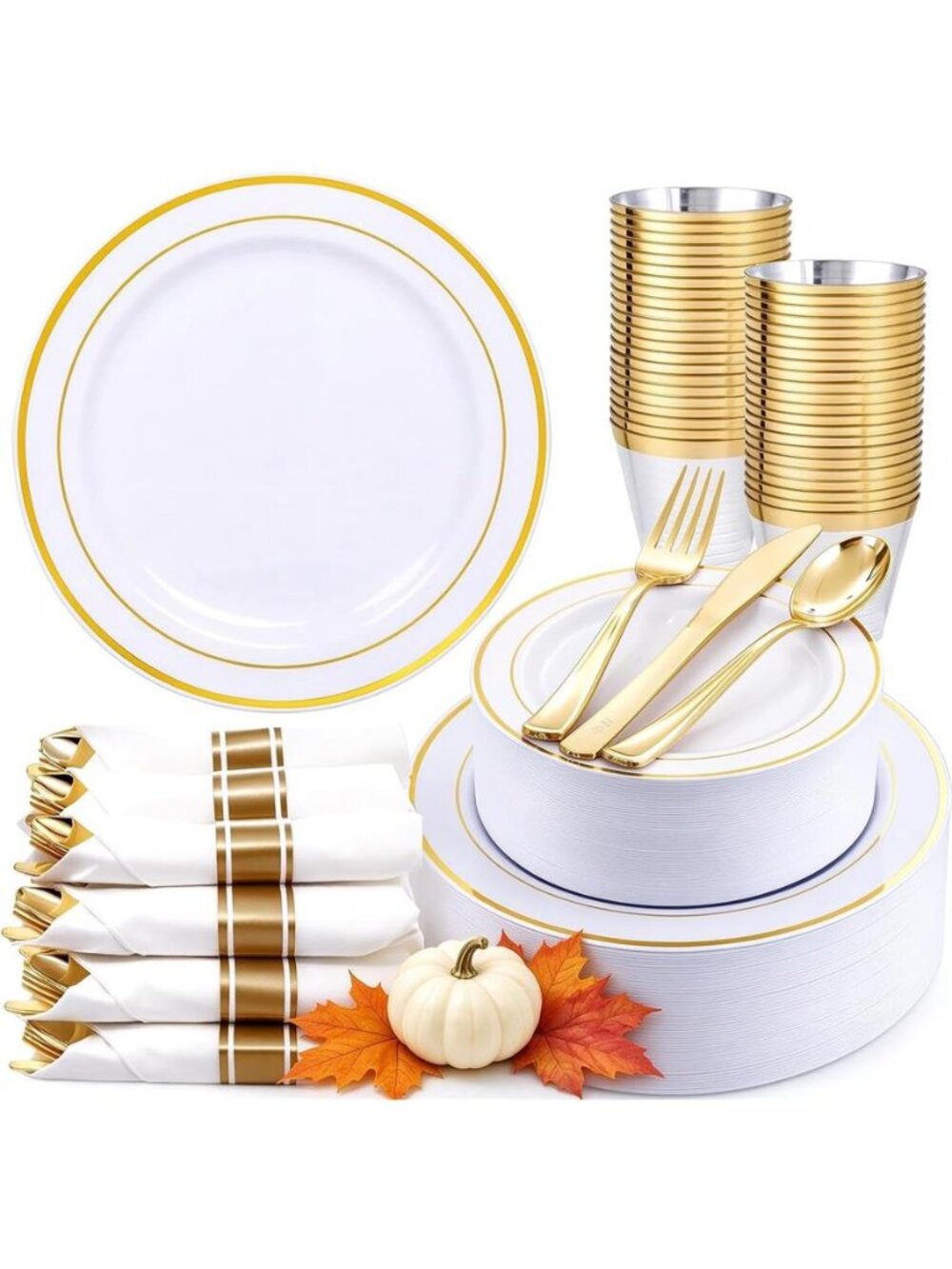 Gold Dinnerware Set